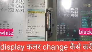 Fanuc Display Color Change | FANUC Control Parameter Settings