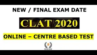CLAT 2020 New / Final Date | CLAT 2020 Latest Notification