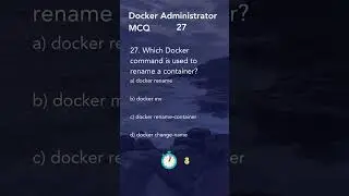 Docker mcq 27 #docker #mcq