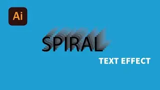 Spiral Text Effect | Adobe Illustrator | #shorts