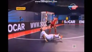 Португалия-Россия 4-4 Eder Lima bicycle goal Чемпионат Европы по футзалу УЕФА Фантастика