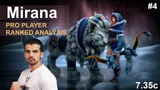 PRO PLAYER RANKED ANALYSIS - KJ ~ Mirana  | 7.35c #dota2 #mirana