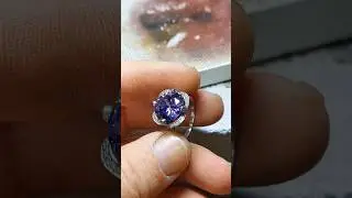 Faset kesim ametist taşı #faceting  #amethyst  #ringtone