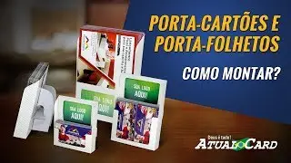 Montado Porta-Cartões e Porta-Folhetos - Passo a Passo Atual Card