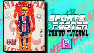 Newly sports Poster Design with PICSART | Poster design Tutorial | PICSART TUTORIAL
