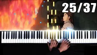 25. Honō no shōjo (炎の少女) | The Boy and the Heron OST Piano Tutorial