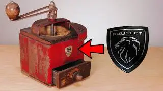 1950s Peugeot Coffee Grinder Restoration – I Used It to Make Pistachio Chocolate!