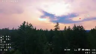 FPV Drone Bremerton, Washington State sunset