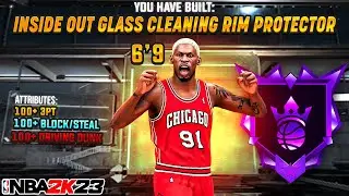 NEW “INSIDE-OUT GLASS CLEANING RIM PROTECTOR” BUILD ON NBA 2K23! BEST RARE POWER FORWARD/BIG MAN!