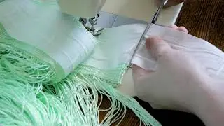 How to sew curtain tape onto string curtains (quickly in 10 minutes)