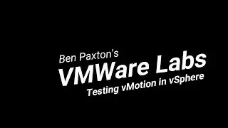 Testing vMotion
