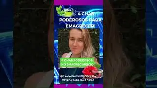 4 CHÁS PODEROSOS PARA AJUDAR NO EMGARECIMENTO I Flavia MAM Nutri🥊