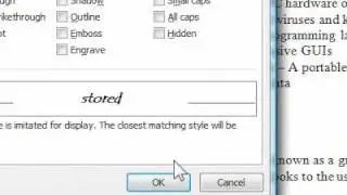 How to use the font dialog box