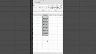 how to add+91 in any phone number in excel