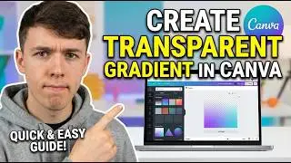 How to create transparent gradient in Canva | Fade to transparent