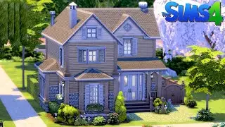 Base Game Cool-Toned Home 🩶🏡 | Sims 4: Speed Build [No CC]