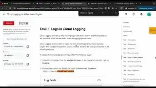 Cloud Logging on Kubernetes Engine | GSP483