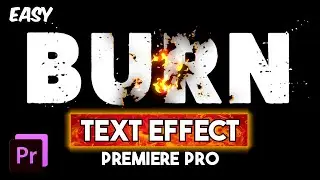 Burning text effect - Premiere pro