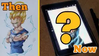 Redrawing Vegeta | Dragon Ball Z | On Ipad - Comic Book Style