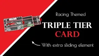 Race Car Triple Tier Card
