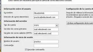 Configurar un cuenta en Outlook 2007 - MiLesDeWeb