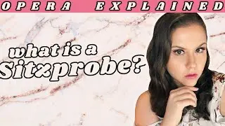 What is a Sitzprobe? | Opera Explained #shorts
