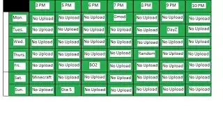 New Schedule [Applys on January 1]