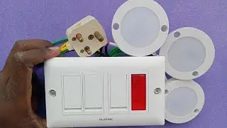 Electric Switch Board Wiring Process | 3 Switches With 1 Indicator Board Wiring