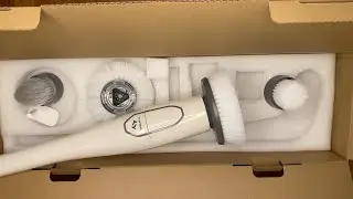 Tilswall Electric Cordless Adjustable Spin Scrubber - Silent Unboxing