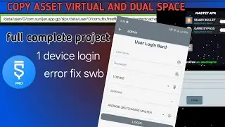 One device login virtual copy paste full sketchware project swb