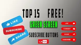 Top 15 BEST Green Screen Subscribe Button Click No Copyright Free