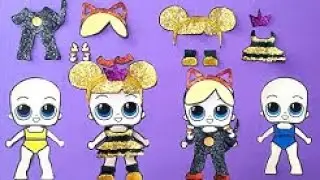 CAT BEE DIY LOL DOLLS   LOL Doll Paper Dolls Compilation