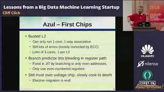 Cliff Click - Lessons from a Big Data Machine Learning Startup