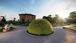 Lumion render video. Визуализация благоустройства участка частного дома.