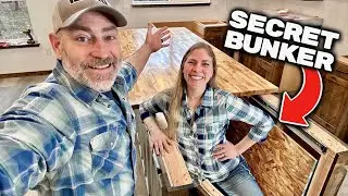 Secret Hidden Bunker Access in Kitchen Island