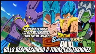 Bills Despreciando a Todas las Fusiones - Dialogos DRAGON BALL SPARKING ZERO