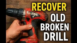 How to Fix a Broken Drill Using PVC Pipe | Old Power Tool Restoration Hack