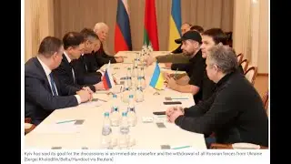 Delegations from Kyiv & Moscow are holding discussions at Ukraine-Belarus border after days of war.