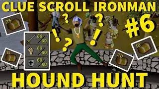 HALFWAY TO MEDIUM CLUES?! - Clue Scroll Ironman #6 (Hound Hunt)