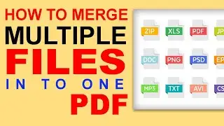 How To Merge Multiple Files into One PDF File - Adobe Acrobat Training - 004