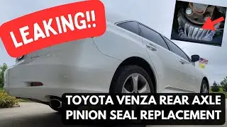 Toyota Venza AWD Rear Differential Pinion Seal Leaking