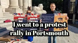 I went to a protest rally in Portsmouth