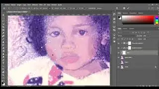 restauración de foto deteriorada