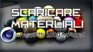 Scaricare MATERIALI per Cinema 4D + Download 1000 materiali [TUTORIAL]