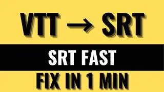 yt-dlp Subtitle Download Guide | VTT to SRT in Seconds