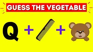 Guess the Vegetable By Emoji 🍅 Food Quiz | Emoji Quiz | Puzzle Game No.8