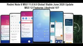Redmi Note 8 MIUI 11.0.9.0 (PCOMIXM) Global Stable June 2020 Update | MIUI 12 Features | Android 10?