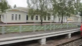 Прибытие поезда №318Б Барановичи - Караганды на станцию Черепеть