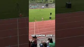 What did her opponent do when she saw her fall before the finish line?! 
