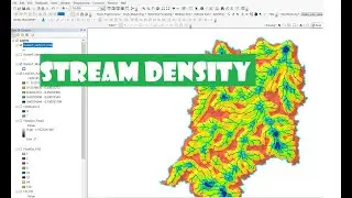 Drainage Stream Density & Drainage frequency  of a basin using Arc-Gis.